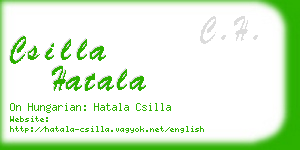 csilla hatala business card